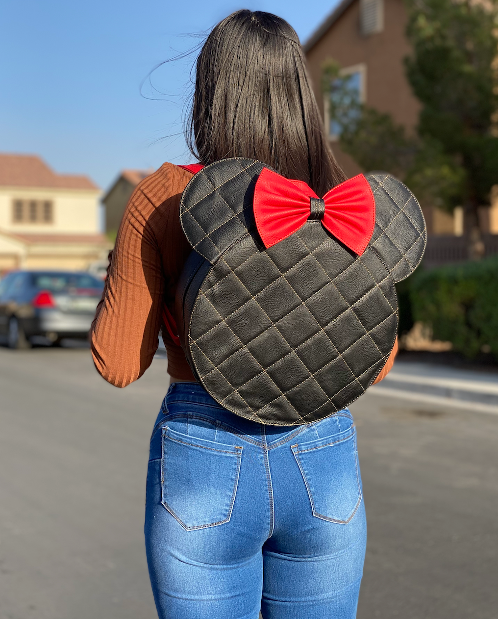 Quilted Minnie Mouse Backpack
